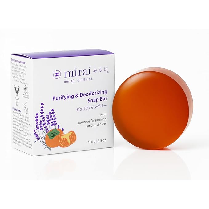 Mirai Clinical Persimmon Soap for Old People Smell, Nonenal® Odor Solution