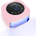 Lavinda 54W Cordless UV LED Nail Lamp for Gel Nails, Matte Macaron Pink