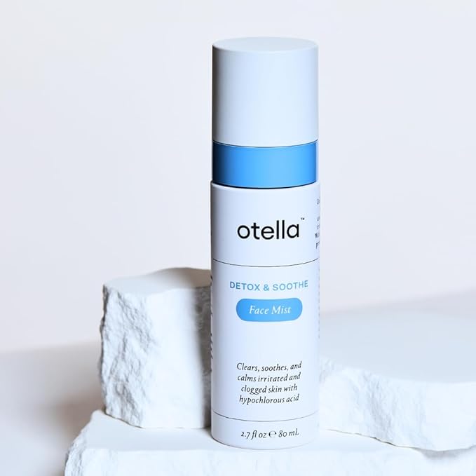 Otella Detox & Soothe Face Mist with Hypochlorous Acid.02% | 2.7 oz | Helps Reduce Redness, Irritation, Breakouts | Rosacea, Eczema, Sensitive-skin Safe | pH Balanced, Fragrance=Free, Fine Mist Toner