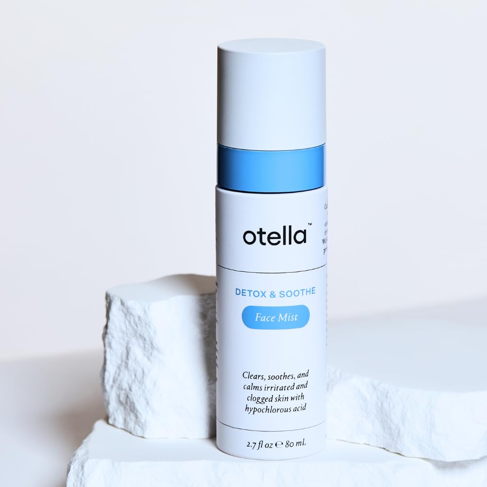 Otella Detox & Soothe Face Mist with Hypochlorous Acid.02% | 2.7 oz | Helps Reduce Redness, Irritation, Breakouts | Rosacea, Eczema, Sensitive-skin Safe | pH Balanced, Fragrance-Free, Fine Mist Toner