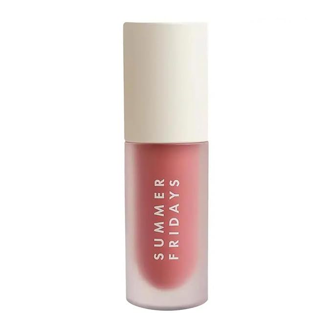 Summer Fridays Dream Lip Oil - Hydrating Tinted Lip Gloss Oil - Non-Sticky Formula with Skincare Benefits for Long-Lasting Softness + Shine - Effortless Beauty Gifts - Blush Dreams (0.15 Oz)