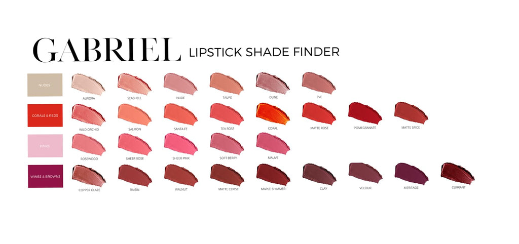 Gabriel Cosmetics Organic Lipstick (Matte Spice - Brown Berry/Cool Crème), 0.13 Oz.