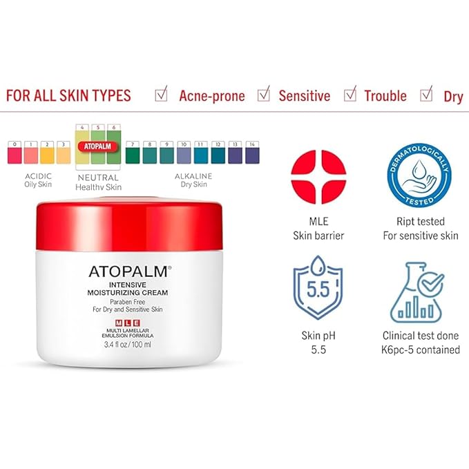 ATOPALM MLE Intensive Moisturizing Cream, 3.4 fl oz (100ml)