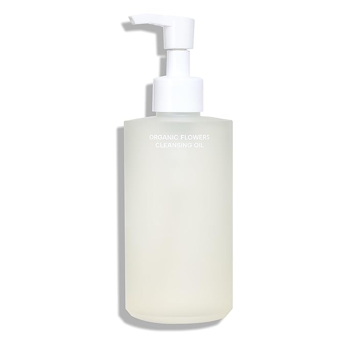 Whamisa Organic Flowers Cleansing Oil, Face Cleanser, Fermented Ingredient-Rich Makeup Remover for Deep Cleansing, Pore Care, Gentle Rolling, Easy Clean, Korean Skin Care (260ml)