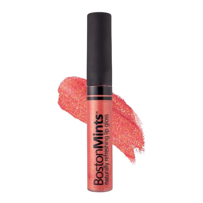 Boston Mints Vineyard Bluff Lip Gloss (.25oz) Vegan, Gluten-Free, Cruelty-Free Formula With Aloe, Vitamins C & E, Spearmint Extract and a Sheer Shine Finish for Soft, Fuller-Looking, Hydrated Lips
