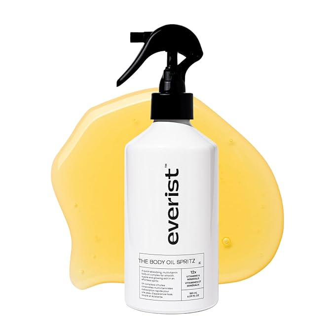 Everist Body Oil Spritz | Vitamin C & E Dry Body Oil Spray | 6.1oz