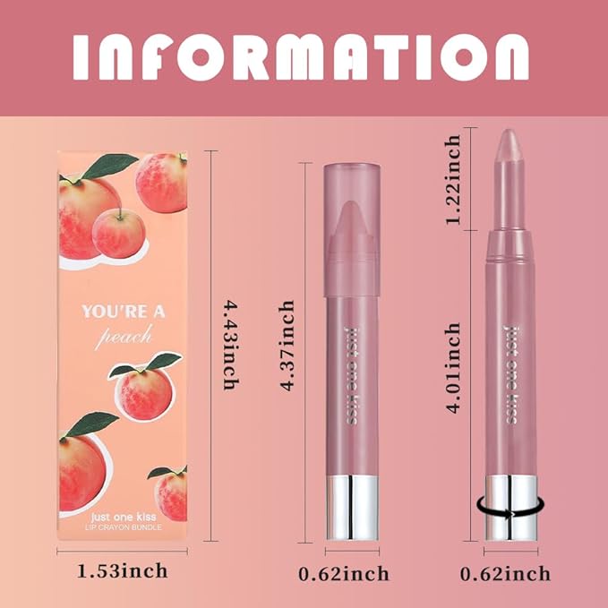 mekuel 2Pcs Pink Mauve & Wine Red Hydrating Cream Lipsticks Lip Crayon for Women, Natural Moisturing Lipstick Longwear Lip Liner Crayon Set for Ombre Shades, Creamy Lips Stick Tinted Lips Balm Set, D