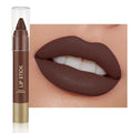 QIDSTERS Matte Lipstick Crayon for Women, Dark Brown 24 Hour Lipstick Lip Liner Pencil, Neutral Lip Stick Lipliner Long Lasting Waterproof Smudge Proof, Vegan & Cruelty-Free, 06