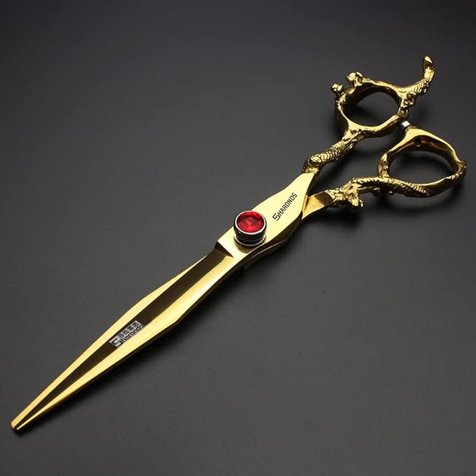 5.5/6 /7 Inch Knight Professional Japanese Hair Scissors Barber Scissors Set (7 inch Cutting)
