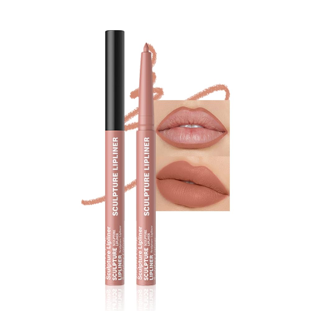 K08 Hxssll 12 Colors Matte Lip Liner Pencil – Long Lasting Waterproof Lip Liner, Smudge Proof Transfer Proof Lip Pencil, High Pigment Lip Makeup for Defining & Filling Lips (08#, 1PCS)