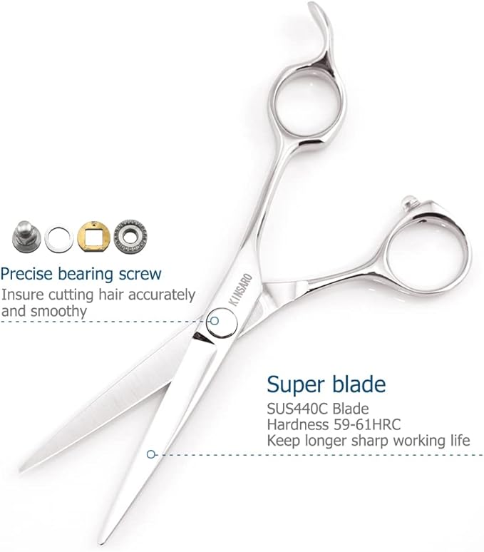 KINSARO Hair Cutting Scissors 5.5 Inch Professiona Hair Shears