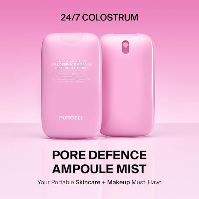 PURCELL 24/7 Colostrum Ampoule Mist Serum Spray, Pink, 1.85 fl oz / 55 ml