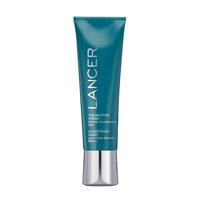 Lancer Skincare | The Method: Polish Facial Exfoliator | Face Scrub with Natural Minerals | Exfoliating Face Scrub for Normal Combination Skin | Daily Skin Polish | Dermatologist Developed | 4.2fl oz