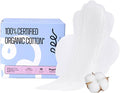 RPE Life 100% GOTS Organic Cotton Period Pads with Wings, Size 3, 18 Count