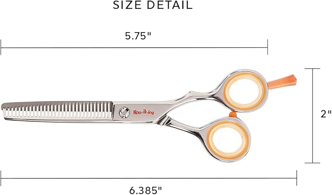 Cricket Centrix Roc-It Dog 5" Hair Cutting Shears & 30T Thinning Scissors