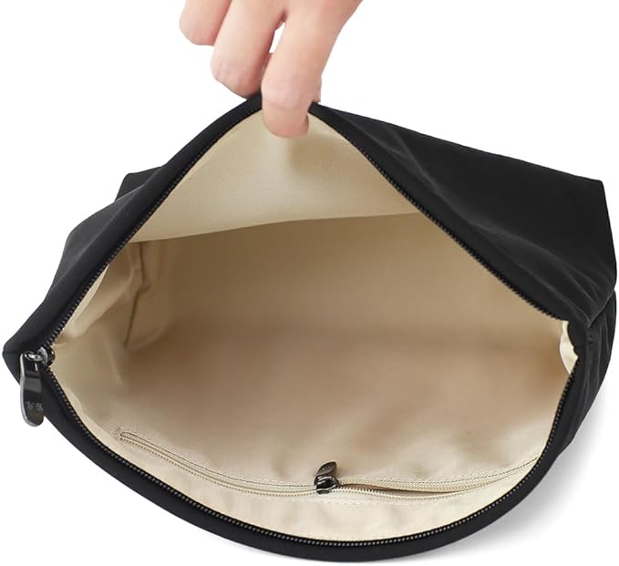 BBORGDC Premium Nylon Makeup Bag - Large Capacity Travel Cosmetic Pouch & Toiletry Organizer with Zipper, Ideal for Daily Use, Gifts, and On-the-Go Essentials