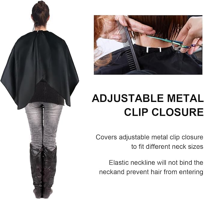 MHYGJQA Professional Barber Cape Barber Cape for Men/Women Hair Cape with Adjustable Neckline Salon Cape for Hair Cutting Tools Barber Supplies Accessories