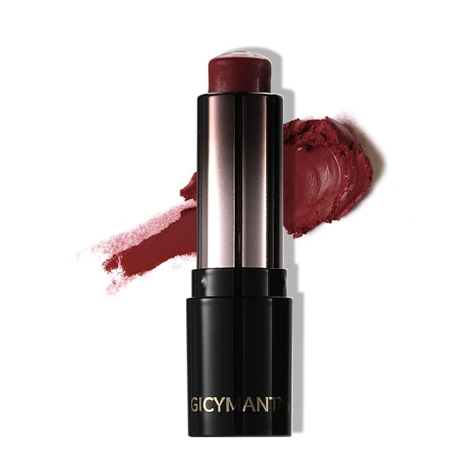 GICYMANTY Matte Lipstick for Women, Long Lasting Moisturizing Lip Stain, Waterproof Lip Color Makeup (Reddish Brown)