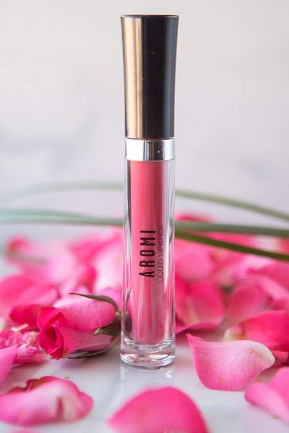 Aromi Mango Matte Liquid Lipstick | Coral Peach Lip Color for Women, Long-Lasting, Vegan, Red Orange Shade (Mango Tango)