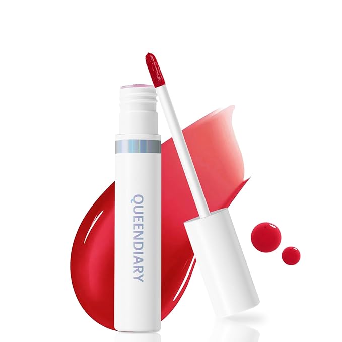 QueenDiary lip stain peel off lip gloss all day long lasting Waterproof and Transferproof lip tint - matte finish peel off lip liner