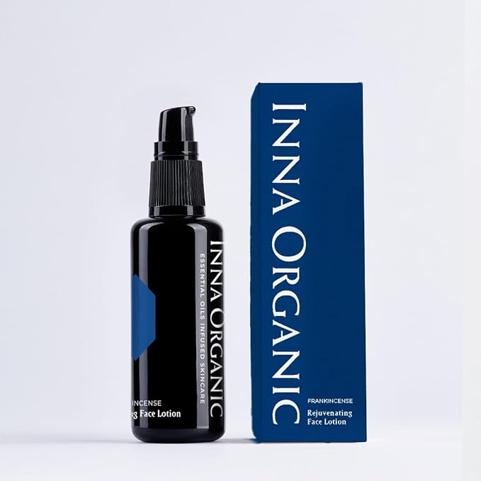 INNA ORGANIC Organic Rejuvenating Lotion, Anti-aging, Wrinkle Care, Fine Lines & Tightening, EWG & COSMOS Certified | Gifting | Frankincense Essential Oils Infused Skin Care | Luxury Clean Beauty