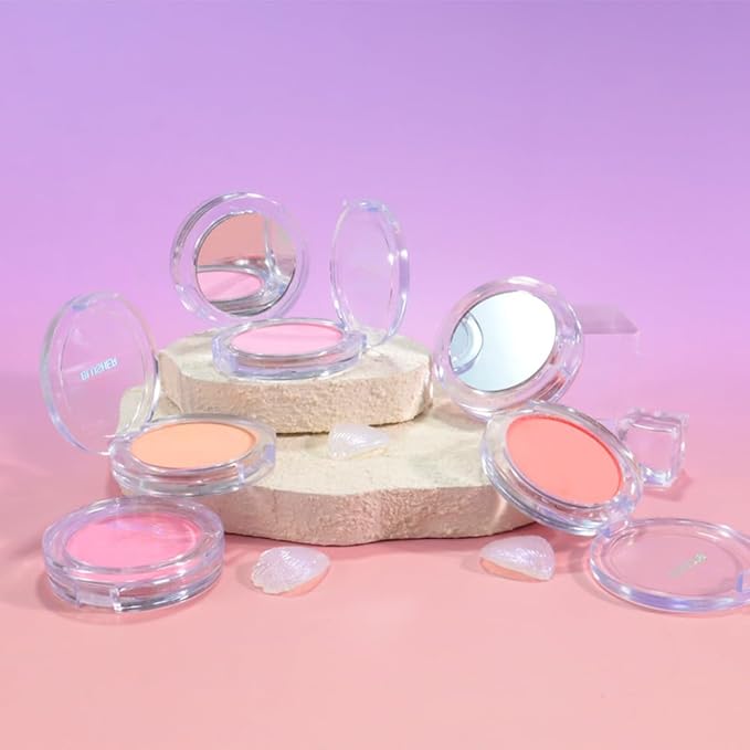 HHLTOH Blush for Cheeks Makeup Palette, Natural Matte Cream Powder Single Blushes for Eye and Cheek, Buildable Long-Lasting Color,Vegan & Cruelty-Free,Everyday Makeup Look for Women,#05-Nude Skin Tone