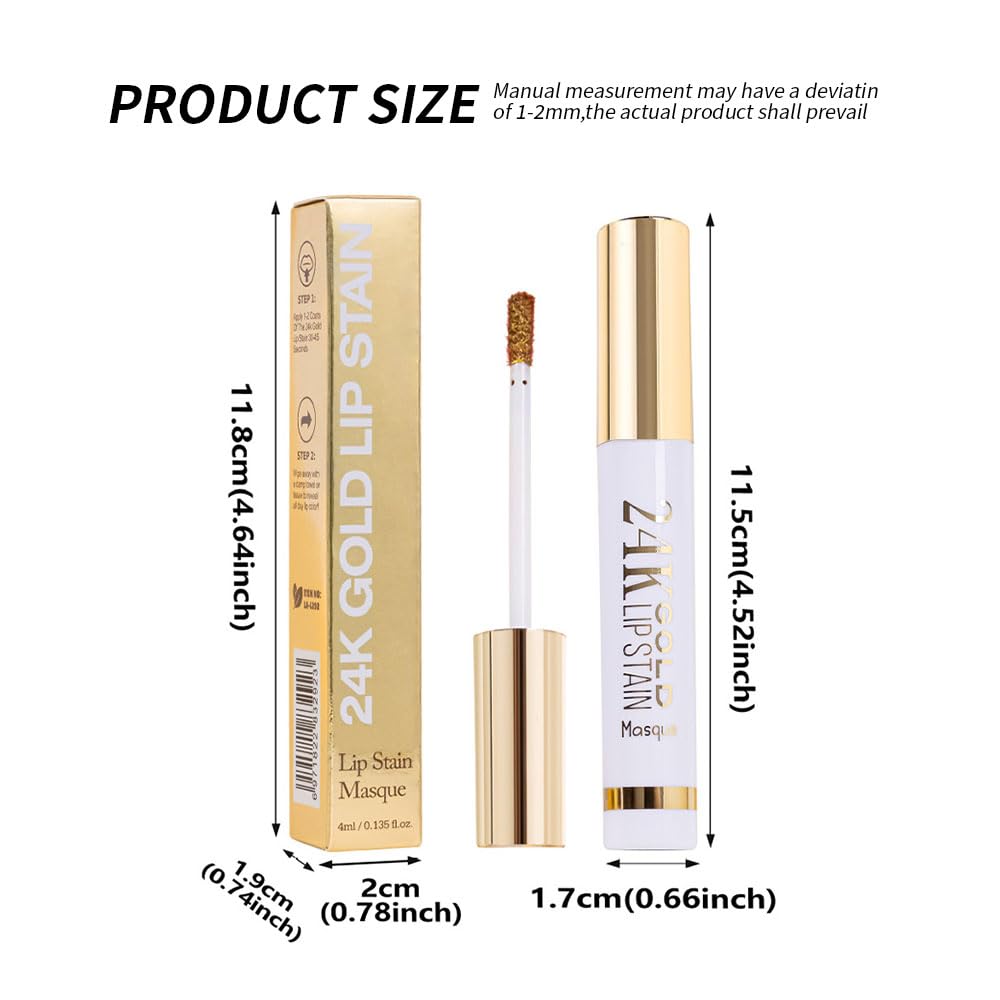 Hxssll Lip Stain Peel Off Masque - Peel Off Lip Stain Tattoo, Peel-Off Lip Tint，Long Lasting Waterproof Transfer-proof Lip Mask Lip Stains Peel Off Lip Gloss,Stay Lip Makeup D03#