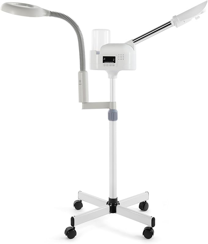WINEDYOUNG Professional Facial Steamer 2 in 1 Steamer for Face White
