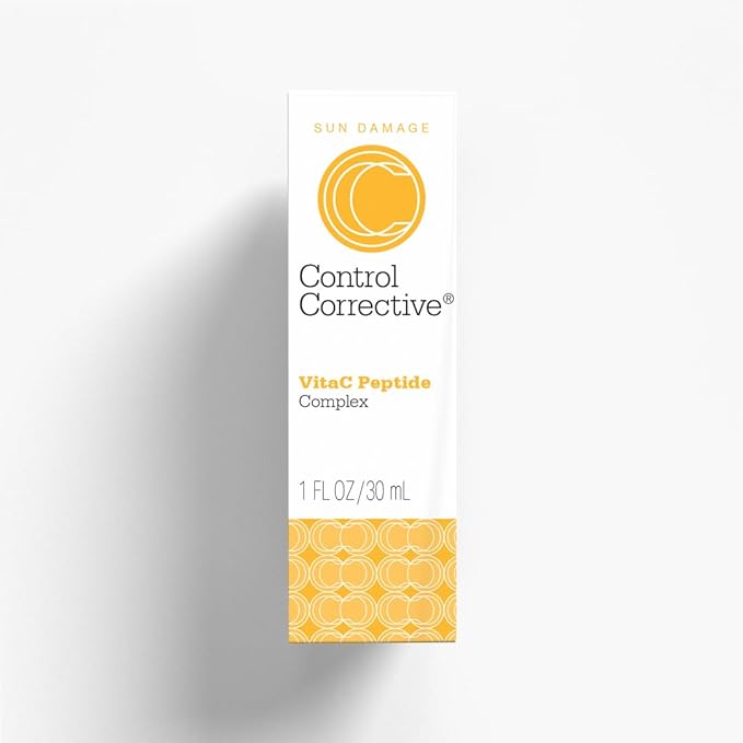 CONTROL CORRECTIVE VitaC Peptide Complex – Vitamin C Peptide Face Serum with Antioxidants, Collagen Support & Hydration for Aging or Uneven Skin