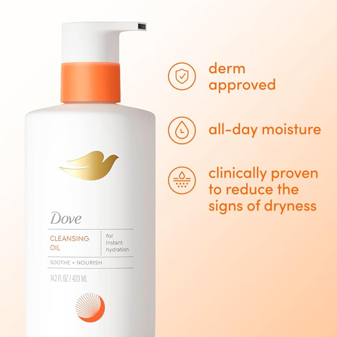 Dove Shower Body Oil Wash for Women, 14.2 oz