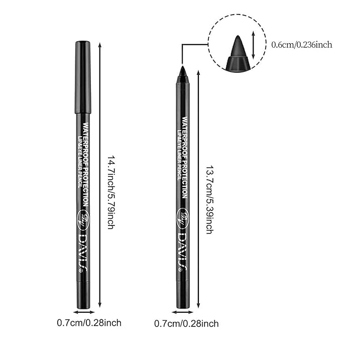 Meilury 15 Colorful Eyeliner Pen Set, Eye Shadow Pencil, Pearl Eyeliner Kit Metallic Glitter Colored Eye liner for Women Eye&Lip Liner Professional Waterproof Eye Makeup