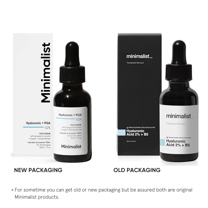 Minimalist Hyaluronic Acid Serum for Multi Depth Hydration, Glow & Lesser Fine Lines | For Plumper & Smoother Skin | For Women & Men | For all Skin Types | 1 Fl Oz / 30 ml