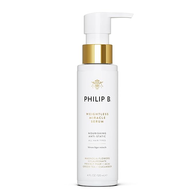 PHILIP B. Weightless Miracle Serum, Leave-In Conditioner 4 Fl Oz (120 mL)