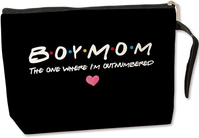 Jztco Boy Mama Makeup Bag, Baby Shower Gifts for Mom First Time