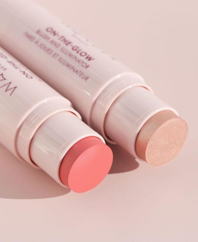 Wander Beauty Women's On-the-Glow Blush & Illuminator, Coral Rose/Glow, Pink, 1 Count