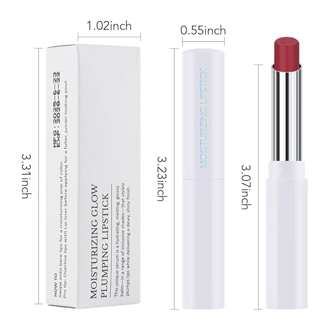 HHLTOH 1Pcs Tinted Lip Balm Moisturizing Lipstick – Waterproof Hydrating Matte Lip Balm for Women, Creamy Natural Color Stain for Dry Lips,Soft Matte Finish with Subtle Scent (#11 Retro Red)