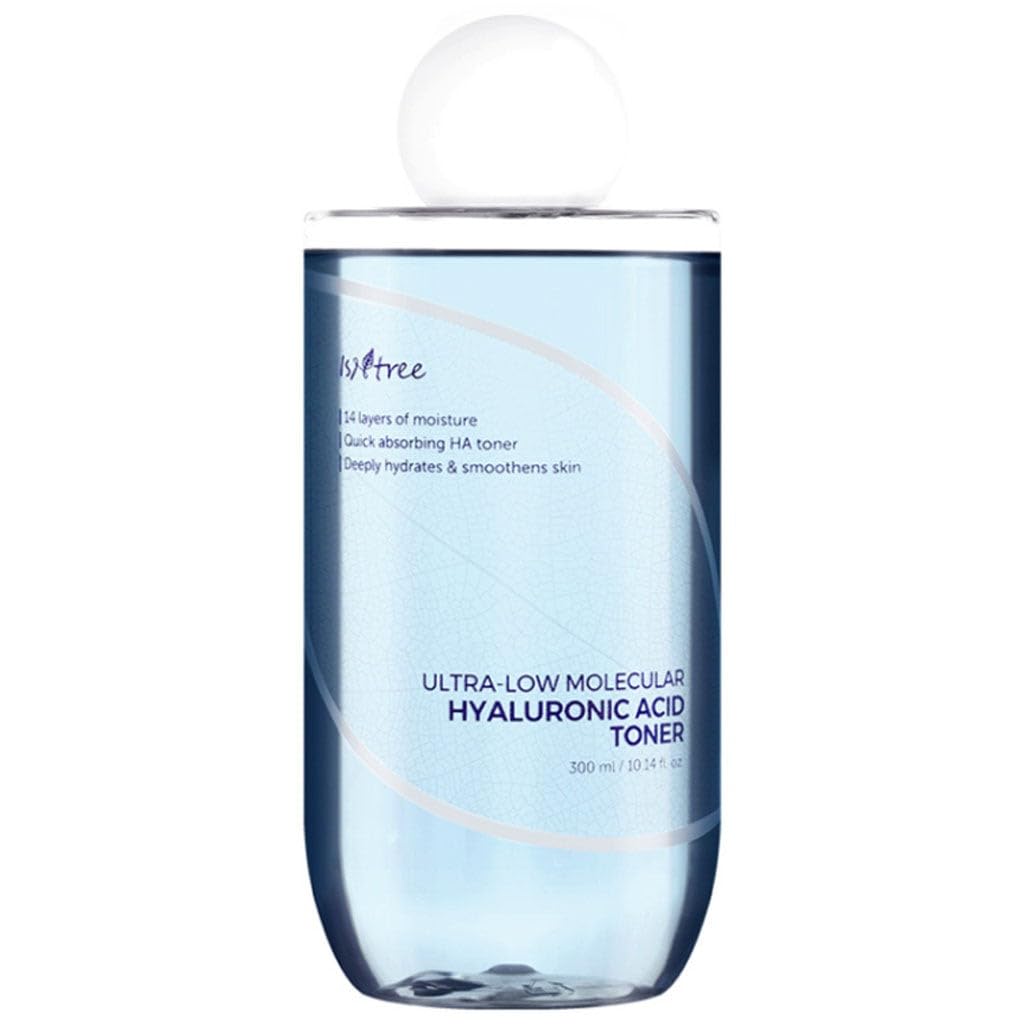 ISNTREE Ultra-Low Molecular Hyaluronic Acid Toner | Korean Hydrating Toner with Hyaluronic Acid | Quick-Absorbing Facial Toner for Deep Hydration, Fragrance-Free, 10.14 fl oz