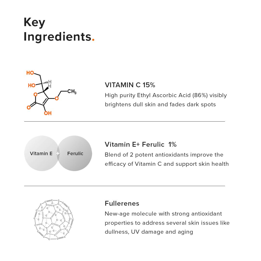 Minimalist Vitamin C+E+Ferulic Acid 16% Serum for Brightening 0.68 Fl Oz