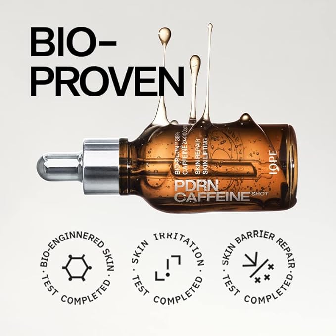 IOPE Expert PDRN Caffeine Shot Serum - Anti-Aging Face Serum to Visibly Depuff, Smooth, and Rejuvenate Tired Skin - With BIO-PDRN and Caffeine - Fast-Absorbing Texture - 1.01 fl. oz.