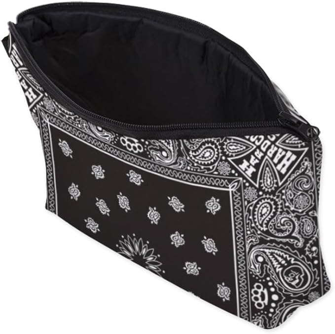 Loomifang Small Makeup Bag Cosmetic Bag for Women, Pretty Design Organizer Case with Zipper Closure, Lightweight and Water-Resistant Make Up Bag - 8.65"x 5.35" x 7.08"（Mandala Flowers）