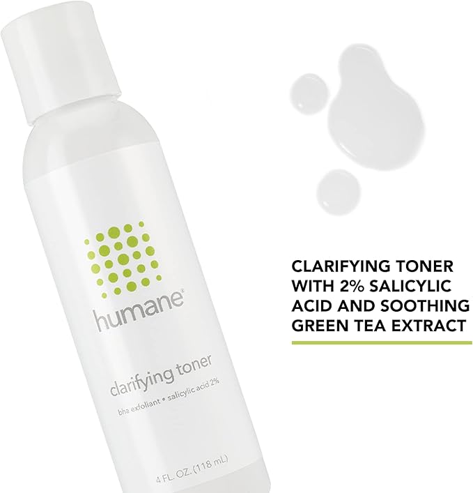 Humane Clarifying Toner for Face - 2% BHA Liquid Salicylic Acid