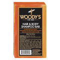 Woody's Men's 2-in-1 Hair & Body Shampoo Bar, Rich, Thick Lather Formula, Conditions, Nourishes, Moisturizes, for All Skin Types, 8 Oz