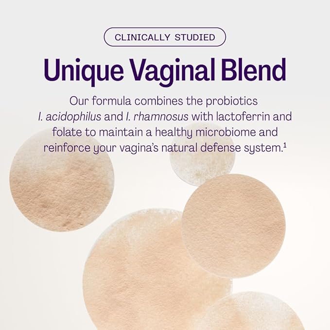 Clairvee by Bonafide. Vaginal Probiotic for Relief from Odor, Itching, & Discharge. — 2-Month Supply (30 Capsules)