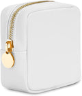 DANCOUR Small Cosmetic Case, White, for Purse Organization, Travel, Mini Makeup Bag