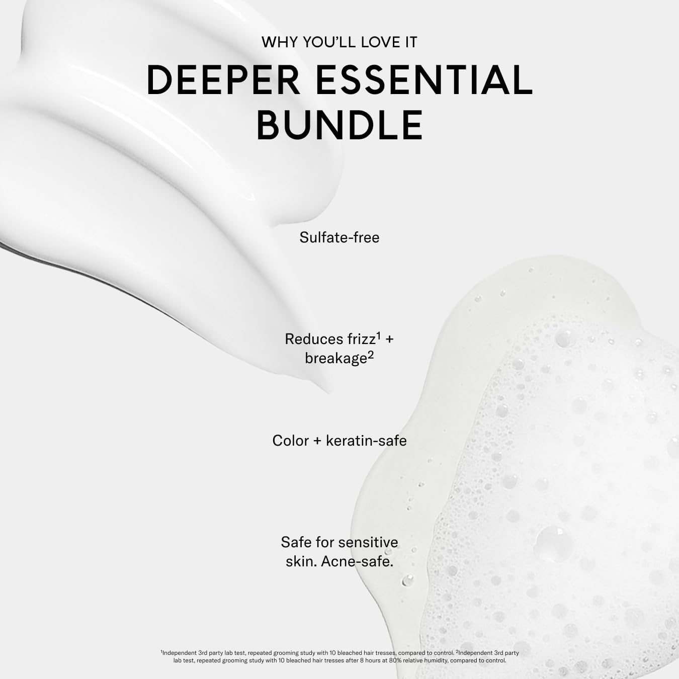 SEEN Shampoo & Deeper Conditioner Bundle, Fragrance Free - Non-Comedogenic Hair Care Set, Dermatologist-Developed, Safe for Sensitive, Eczema & Acne-Prone Skin