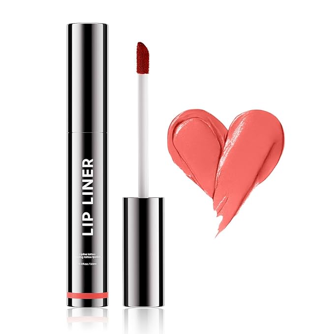 OETUIOW Lip Stain Long Lasting Lip Liner, Non-Stick Cup Highly Pigmented Natural Finish, Rose