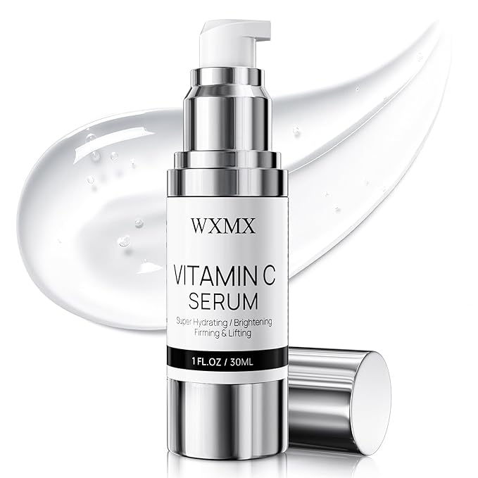 Super Vitamin C Serum for Face: All-in-One Hydrating Anti-Aging Formula by Vitamin C, Hyaluronic Acid, Caffeine-Firming, Lifting, Targets Dark Spots, Wrinkles, Vitamin c face serum, 1 fl oz