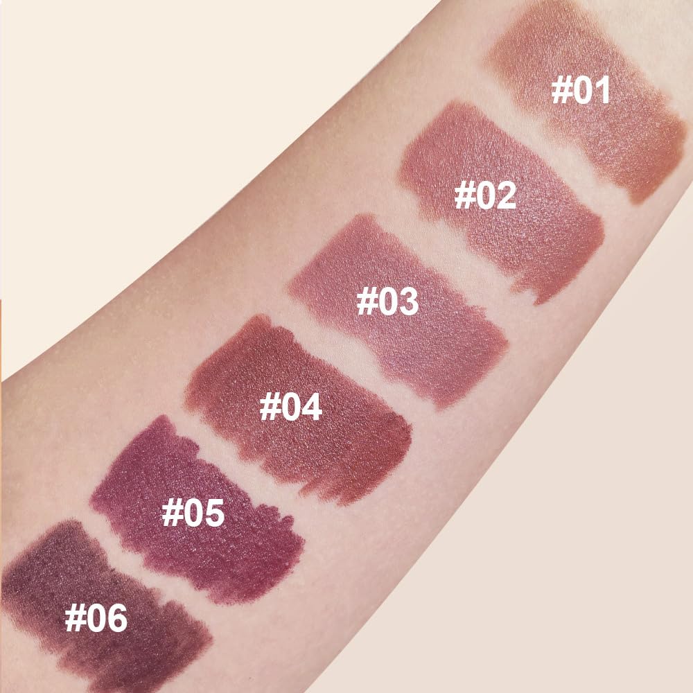BINGBRUSH 2 in 1 Lip Liner and Lipstick Combo, Matte Lipstick Long Lasting Waterproof Lip Pencil Crayon, Smudge Proof Lip Stain,Hign Pigmented Women’s Lip Makeup(02#Blush Whisper)