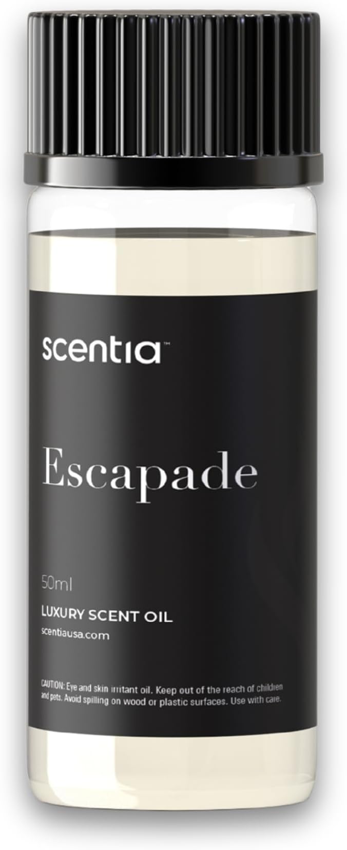 Scentia Escapade Hotel Scent Diffuser Oil – Luxury Fragrance Inspired by 5-Star Resort – 50 mL – Jasmine, Bergamot & Marine Essential Oil Blend for Home, Office & Aromatherapy Diffusers, Made in USA