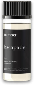 Scentia Escapade Hotel Scent Diffuser Oil – Luxury Fragrance Inspired by 5-Star Resort – 50 mL – Jasmine, Bergamot & Marine Essential Oil Blend for Home, Office & Aromatherapy Diffusers, Made in USA